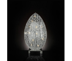 Лампа, модель «LAMP. DA TAV. LED EGG ARABESQUE ACCIAIO/VETRO INT. CE»