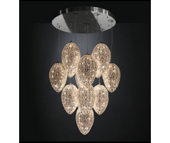 Люстра, модель «LAMPADARIO LED EGGS 90 GRAPPOLO 14 LAMPADE ARABESQUE CE»