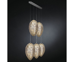Люстра, модель «LAMPADARIO EGGS 90 GRAPPOLO 5 LAMPADE ARABESQUE CE»