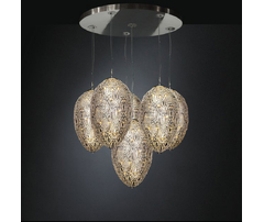 Люстра, модель «LAMPADARIO LED EGGS 90 GRAPPOLO 6 LAMPADE ARABESQUE CE»
