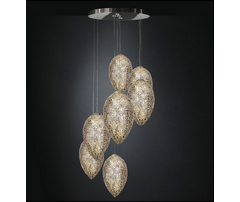 Люстра, модель «LAMPADARIO LED EGGS 90 GRAPPOLO 7 LAMPADE ARABESQUE CE»