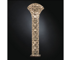 Торшер, модель «LAMPADA DA TERRA LED EXCLAMATION ARABESQUE CE ACCIAIO/VETRO INTAGLIATO»