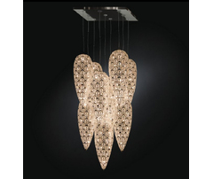 Люстра, модель «SOSPENSIONE LED LIGHTFALL ARABESQUE 9 LAMPADE CE»