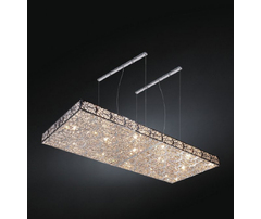 Люстра, модель «LAMPADA A SOSPENSIONE LED RECTANGULAR ARABESQUE ORIZZONTALE ACCIAIO/VETRO INTAG»