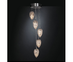 Люстра, модель «SOSPENSIONE GOLD SMALL LIGHTFALL ARABESQUE 5 LAMPADE CE»