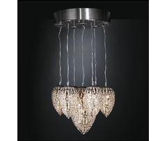 Люстра, модель «SOSPENSIONE GOLD SMALL LIGHTFALL ARABESQUE 7 LAMPADE CE»