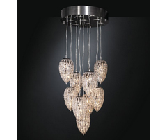 Люстра, модель «SOSPENSIONE GOLD SMALL LIGHTFALL ARABESQUE 9 LAMPADE CE»