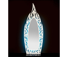 Зеркало, модель «SPECCHIO FLAME PLEXIGLASS BICOLORE ILLUMINATO SMALL»