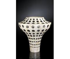 Ваза, модель «VASO OVATION KABIBE CRACKING/ACCIAIO»