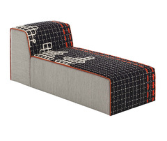 Шезлонг «BANDAS CHAISELONGUE D BLACK»