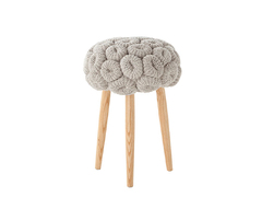 Табурет, модель «KNITTED STOOL GREY»