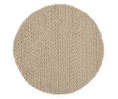 Круглый ковер, модель «HAND LOOM TRENZAS IVORI»