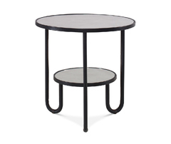 Приставной столик, модель «TUBULAR SIDE TABLE - LEATHER»