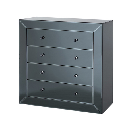 Комод, модель «CHEST BLACK MIRROR 4 DRAWERS»