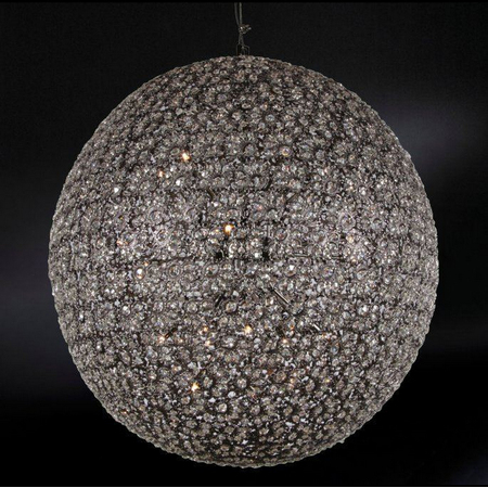 Люстра, модель «LAMPADA SOSPENSIONE SFERA CE OTTONE CROMATO»