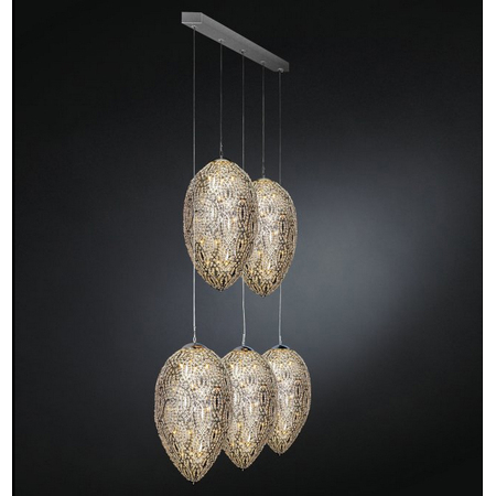 Люстра, модель «LAMPADARIO EGGS 90 GRAPPOLO 5 LAMPADE ARABESQUE CE»