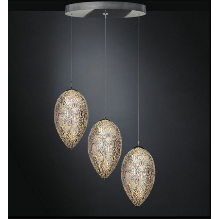 Люстра, модель «LAMPADARIO LED EGGS 90 GRAPPOLO 3 LAMPADE ARABESQUE CE»