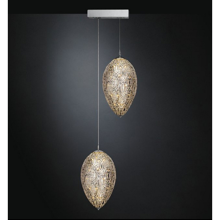 Люстра, модель «LAMPADARIO LED EGGS 90 GRAPPOLO 2 LAMPADE ARABESQUE CE»