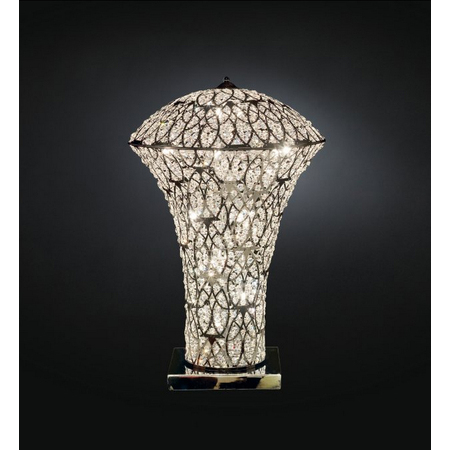 Лампа, модель «LAMPADA GOLD DA TAVOLO EXCLAMATION ARABESQUE CE ACCIAIO/VETRO INTAGLIATO»