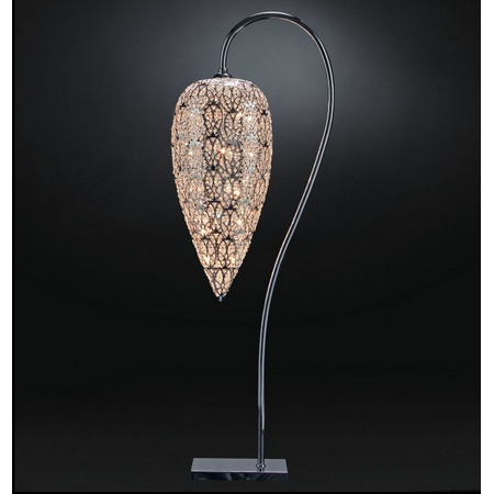 Торшер, модель «LAMPADA DA TERRA LED HEARTBEAT ARABESQUE CE ACCIAIO/VETRO INTAGLIATO»