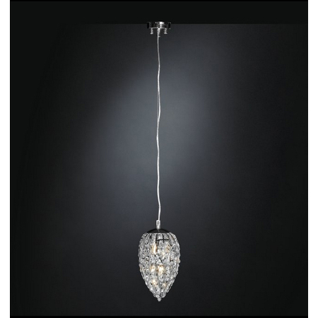 Люстра, модель «LAMPADA SOSPENSIONE EGG SMALL ARABESQUE ACCIAIO/VETRO INTAGLIATO»