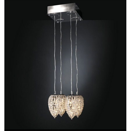 Люстра, модель «SOSPENSIONE GOLD SMALL LIGHTFALL ARABESQUE 4 LAMPADE CE»