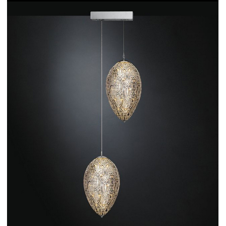 Люстра, модель «LAMPADARIO LED EGGS 75 GRAPPOLO 2 LAMPADE ARABESQUE CE»