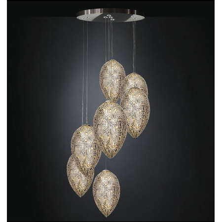 Люстра, модель «LAMPADARIO EGGS 75 GRAPPOLO 7 LAMPADE ARABESQUE CE»