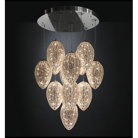 Люстра, модель «LAMPADARIO EGGS 75 GRAPPOLO 14 LAMPADE ARABESQUE CE»