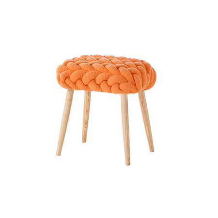 Табурет, модель «KNITTED STOOL ORANGE»