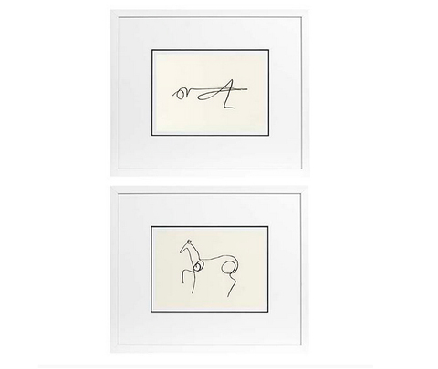 Постер, Декоративная панель, модель «PRINTS EC195 PABLO PICASSO SET OF 2»