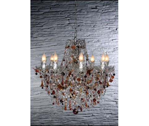 Люстра, модель «LAMPADARIO ROI SOLEIL VETRO MURANO»