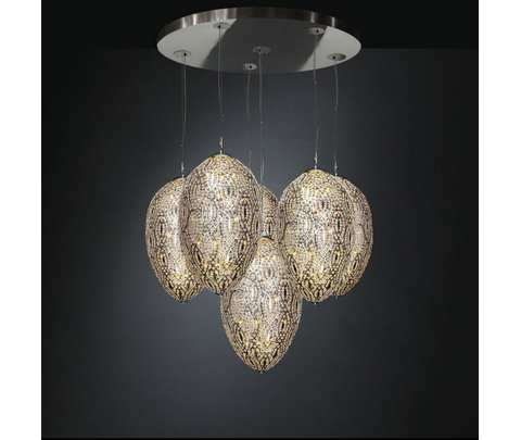 Люстра, модель «LAMPADARIO EGGS 90 GRAPPOLO 6 LAMPADE ARABESQUE CE»
