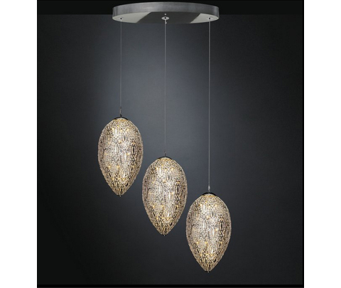 Люстра, модель «LAMPADARIO EGGS 90 GRAPPOLO 3 LAMPADE ARABESQUE CE»