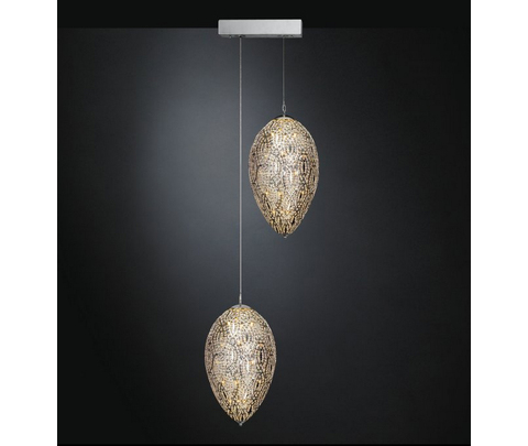 Люстра, модель «LAMPADARIO LED EGGS 90 GRAPPOLO 2 LAMPADE ARABESQUE CE»