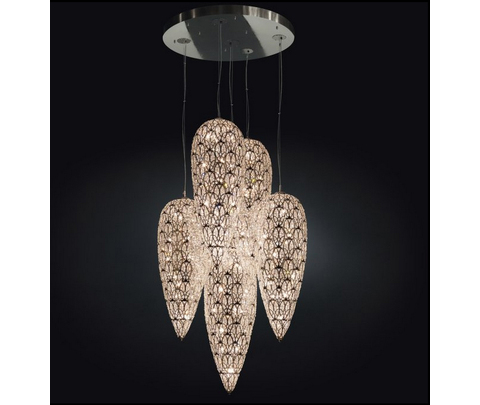 Люстра, модель «SOSPENSIONE LED LIGHTFALL ARABESQUE 5 LAMPADE CE»