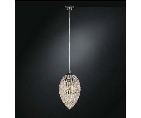 Люстра, модель «LAMPADA SOSPENSIONE LED EGG MEDIUM ARABESQUE ACCIAIO/VETRO INTAGLIATO CE»