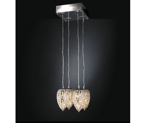Люстра, модель «SOSPENSIONE LED SMALL LIGHTFALL ARABESQUE 4 LAMPADE CE»