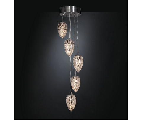 Люстра, модель «SOSPENSIONE SMALL LIGHTFALL ARABESQUE 5 LAMPADE CE»