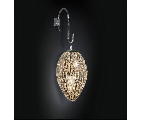 Бра, модель «LAMPADA GOLD DA PARETE EGG MEDIUM ARABESQUE CRISTALLO CE»