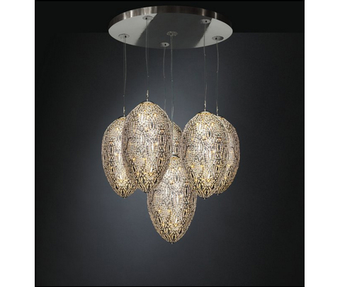 Люстра, модель «LAMPADARIO EGGS 75 GRAPPOLO 6 LAMPADE ARABESQUE CE»