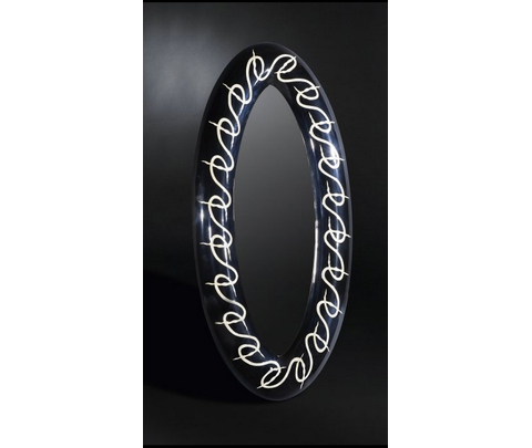 Зеркало, модель «SPECCHIO OVALE SNAKE RESINA»