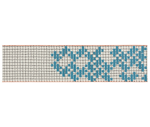 Ковер, модель «BANDAS INDIVIDUAL C TURQUOISE»