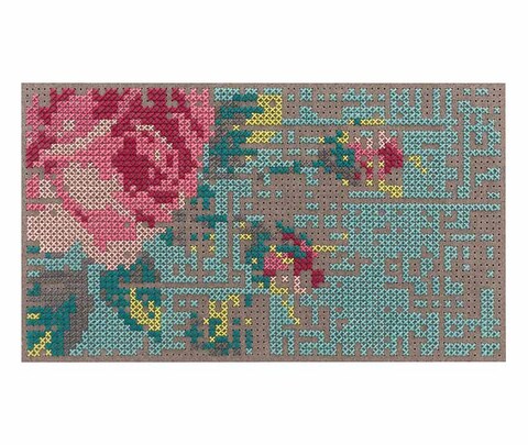 Ковер, модель «CANEVAS FLOWERS COLOUR»