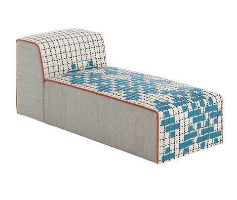 Шезлонг «BANDAS CHAISELONGUE C TURQUOISE»