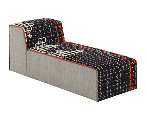 Шезлонг «BANDAS CHAISELONGUE D BLACK»