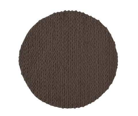 Круглый ковер, модель «HAND LOOM TRENZAS BROWN»