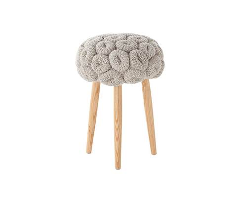 Табурет, модель «KNITTED STOOL GREY»