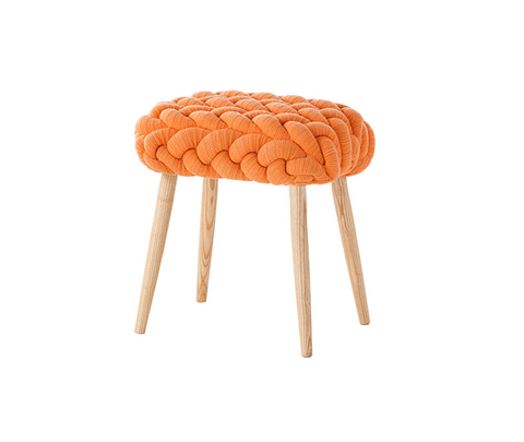 Табурет, модель «KNITTED STOOL ORANGE»