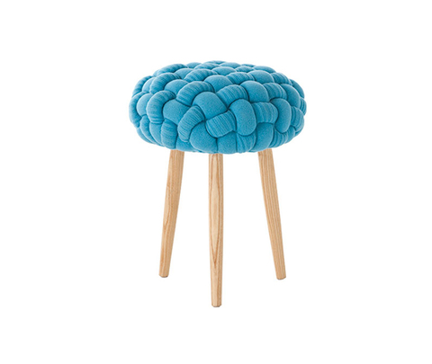 Табурет, модель «KNITTED STOOL BLUE»